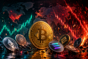 Bitcoin and Altcoins Swing Wildly as Global Markets React to Breaking News